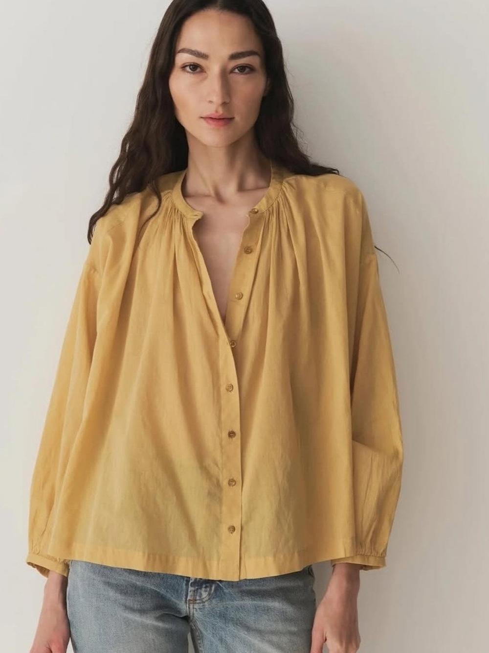 Doen XS Jane Blouse.  Color: Palomino. Gently Worn